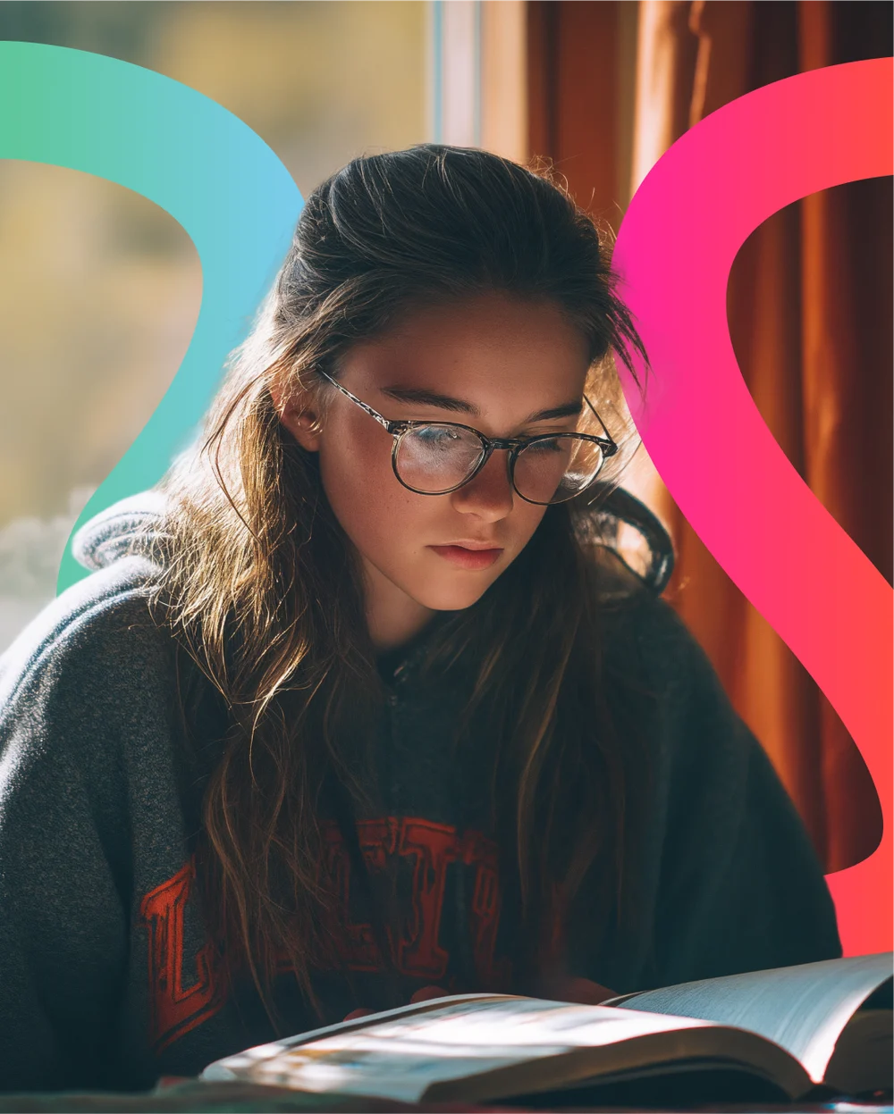 Joven leyendo, pieza de campaña de Mission Vitae